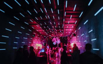 Young people dancing in a club