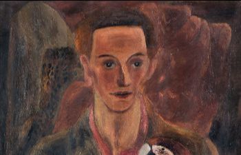 Portrait of Cedric Morris by Frances Hodgkins. Towner Eastbourne