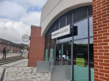 Liberty Glasses, located in the retail arch space at the Student Centre