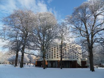 Meeting House in the snow