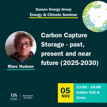 Marc Hudson's Energy & Climate Seminar Poster