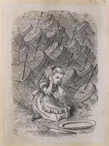 Dalziel after John Tenniel, illustration for ‘The Lion and the Unicorn’, in Lewis Carroll [Charles Lutwidge Dodgson], Through the Looking-Glass, and What Alice Found There
