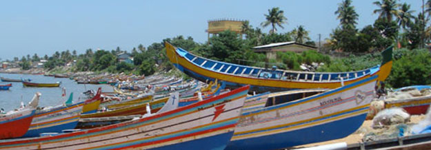 Boats on beach