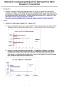 Research Computing Report for Spring Term 2012 Research Committee PDF