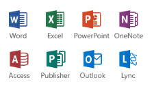 Office app icons