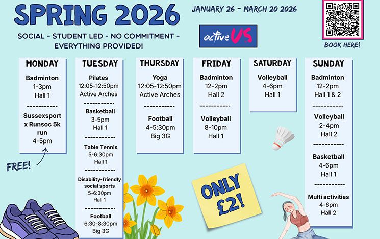 Schedule for Active US Spring classes