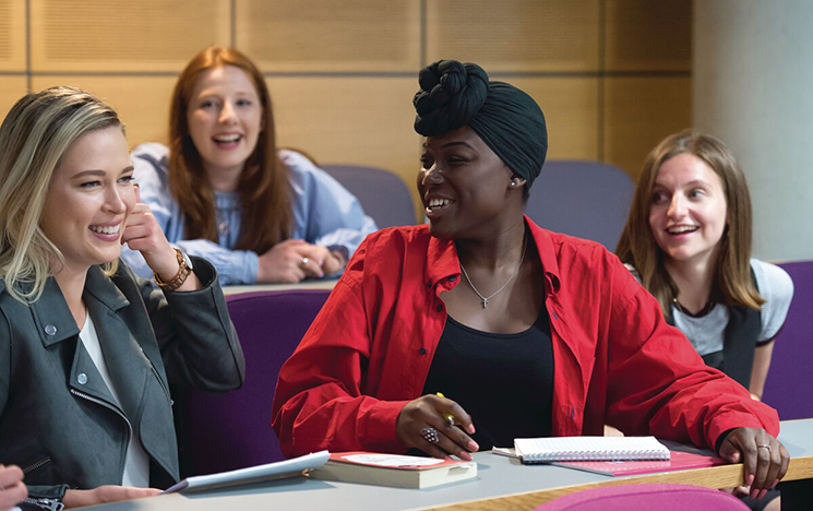 Students working together in lecture