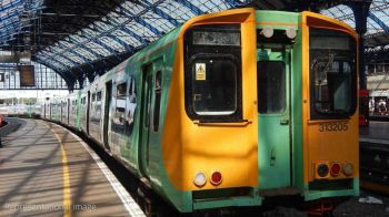 Train from Southern at Brighton station