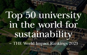 Graphic saying Top 50 for sustainability