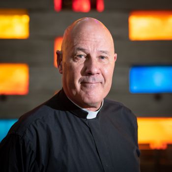 Reverend Prebendary Alan Green at the chapel in the Meeting House