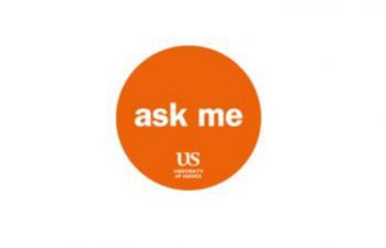 A photo of the Ask Me Campaign logo