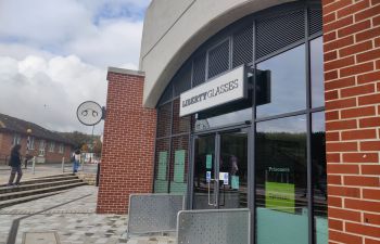 Liberty Glasses, located in the retail arch space at the Student Centre