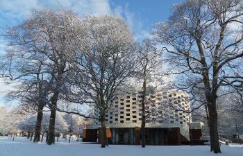 Meeting House in the snow