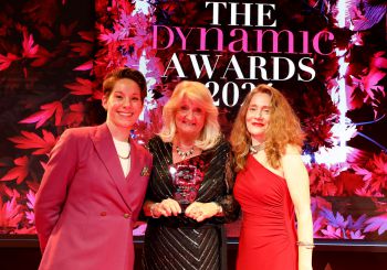 (l-r) Comedian Suzi Ruffell, award winner Dee Mathieson and Interim Dean Debbie Keeling