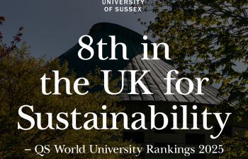 QS World University Rankings 8th in the UK for sustainability