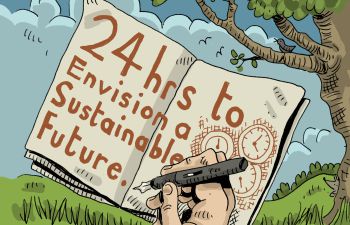 Logo for event ' 24hrs to envision a more sustainable future'