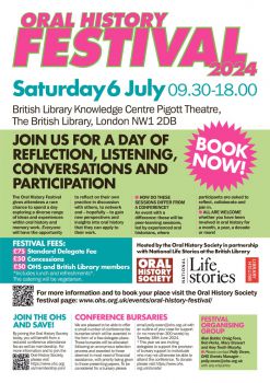 Poster for Oral History Festival