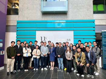 group of Korean delegates at Business School