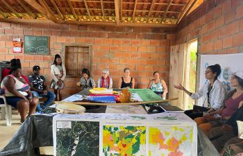 A workshop held with the Quilombola Community of Queimadas, in Santo Antônio do Itambé, Minas Gerais, Brazil, as part of the SSRP project