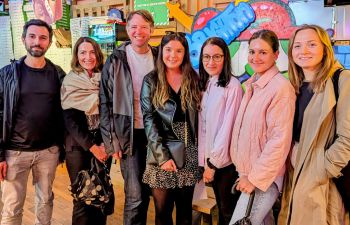 Jess and the team celebrating her PhD