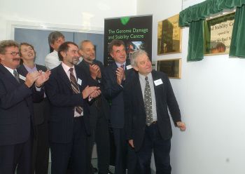 Sir Paul Nurse opens the Genome Damage and Stability Centre in 2003