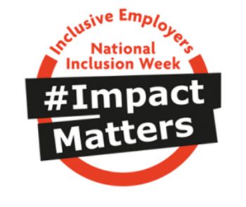 Red Logo, with hashtag 'Impact Matters' on black banner