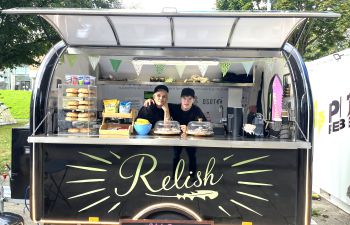 Members of the DSDT in their bagel van