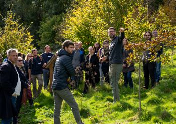 Team from Wakehurst looking at Uni of Sussex grounds