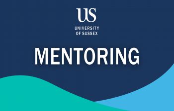 the word mentoring appears on a coloured background