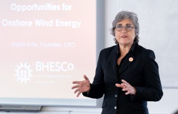 Kayla Ente MBE, CEO of Brighton and Hove Energy Services Co-operative