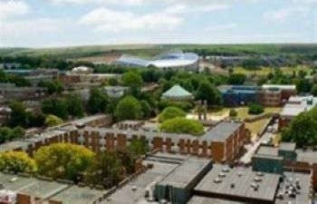 Aerial view of campus