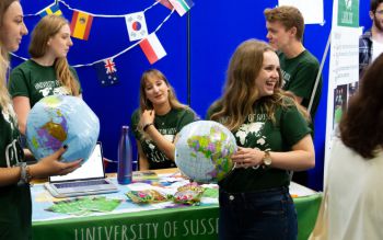 Students from Geography Society at Freshers Fair