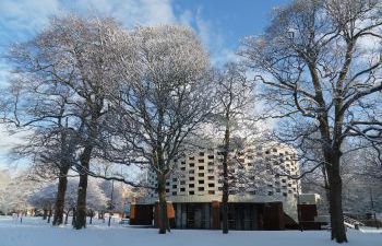 Meeting House in the snow