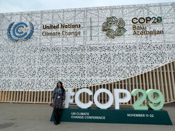 Amal Ridene pictured at COP29 in Baku