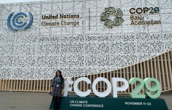 Amal Ridene pictured at COP29 in Baku