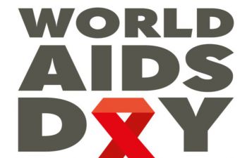 Image of World AIDS Day logo showing the red ribbon symbol