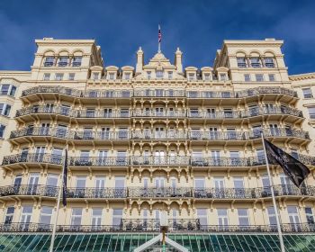 Photo of the outside of the Grand Hotel