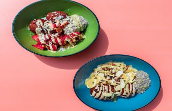 breakfast bowls on table