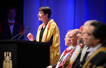 Caroline Lucas receives honorary degree from Sussex