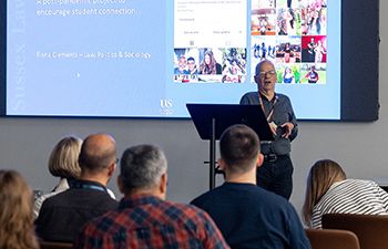 Photograph of David Rubain at Education Festival