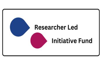 Researcher Led Initiative Fund logo with blue and purple icons