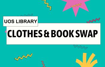 UoS Library Clothes and Book Swap text