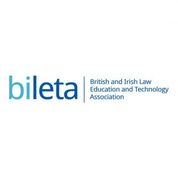 On left the characters bileta on the right the words British and Irish Law Education and Technology Association