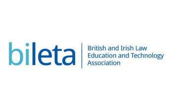 On left the characters bileta on the right the words British and Irish Law Education and Technology Association