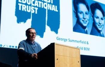 Peter Summerfield BEM during this year's Holocaust Memorial Day event at Sussex