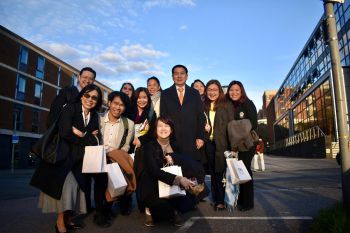 A part of the Mahidol delegation on the sunny campus