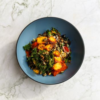 A paneer field bowl full of yummy-looking food from Eat Central