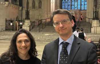 Dr Carolina Maciel, Research Fellow UK Trade Policy Observatory, and Dr Anthony Alexander, Associate Professor of Operations Management, Department of Management, at Westminster Hall