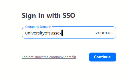 Zoom domain information