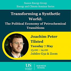 Poster of Joachim Peter Tilsted Energy & Climate Seminar